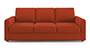 Apollo Sofa Set (Lava, Fabric Sofa Material, Compact Sofa Size, Firm Cushion Type, Regular Sofa Type, Individual 3 Seater Sofa Component, Regular Back Type, Regular Back Height) by Urban Ladder - - 174508