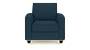 Apollo Sofa Set (Indigo Blue, Fabric Sofa Material, Compact Sofa Size, Soft Cushion Type, Regular Sofa Type, Individual 1 Seater Sofa Component, Regular Back Type, Regular Back Height) by Urban Ladder - - 174573