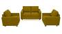 Apollo Sofa Set (Olive Green, Fabric Sofa Material, Compact Sofa Size, Soft Cushion Type, Regular Sofa Type, Master Sofa Component, Regular Back Type, Regular Back Height) by Urban Ladder - - 174582