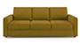 Apollo Sofa Set (Olive Green, Fabric Sofa Material, Compact Sofa Size, Soft Cushion Type, Regular Sofa Type, Individual 3 Seater Sofa Component, Regular Back Type, Regular Back Height) by Urban Ladder - - 174596