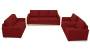 Apollo Sofa Set (Fabric Sofa Material, Compact Sofa Size, Soft Cushion Type, Regular Sofa Type, Master Sofa Component, Salsa Red, Regular Back Type, Regular Back Height) by Urban Ladder - - 174677