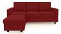 Apollo Sofa Set (Fabric Sofa Material, Compact Sofa Size, Soft Cushion Type, Regular Sofa Type, Master Sofa Component, Salsa Red, Regular Back Type, Regular Back Height) by Urban Ladder - - 174679