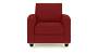 Apollo Sofa Set (Fabric Sofa Material, Compact Sofa Size, Soft Cushion Type, Regular Sofa Type, Individual 1 Seater Sofa Component, Salsa Red, Regular Back Type, Regular Back Height) by Urban Ladder - - 174689