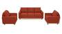 Apollo Sofa Set (Lava, Fabric Sofa Material, Regular Sofa Size, Firm Cushion Type, Regular Sofa Type, Master Sofa Component, Regular Back Type, Regular Back Height) by Urban Ladder - - 174783