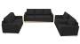 Apollo Sofa Set (Fabric Sofa Material, Regular Sofa Size, Soft Cushion Type, Regular Sofa Type, Master Sofa Component, Graphite Grey, Regular Back Type, Regular Back Height) by Urban Ladder - - 174901
