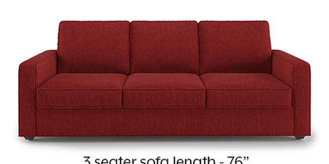 Apollo Sofa Set (Fabric Sofa Material, Regular Sofa Size, Soft Cushion Type, Regular Sofa Type, Master Sofa Component, Salsa Red, Regular Back Type, Regular Back Height)