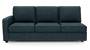 Apollo Sofa Set (Indigo Blue, Fabric Sofa Material, Compact Sofa Size, Firm Cushion Type, Sectional Sofa Type, Right Aligned 3 Seater Sofa Component, Regular Back Type, Regular Back Height) by Urban Ladder - - 175004