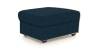 Apollo Sofa Set (Indigo Blue, Fabric Sofa Material, Compact Sofa Size, Firm Cushion Type, Regular Sofa Type, Ottoman Sofa Component, Regular Back Type, Regular Back Height) by Urban Ladder - - 175009
