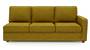 Apollo Sofa Set (Olive Green, Fabric Sofa Material, Compact Sofa Size, Firm Cushion Type, Sectional Sofa Type, Left Aligned 3 Seater Sofa Component, Regular Back Type, Regular Back Height) by Urban Ladder - - 175155