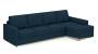 Apollo Sofa Set (Indigo Blue, Fabric Sofa Material, Compact Sofa Size, Soft Cushion Type, Sectional Sofa Type, Sectional Master Sofa Component, Regular Back Type, Regular Back Height) by Urban Ladder - - 175185