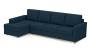 Apollo Sofa Set (Indigo Blue, Fabric Sofa Material, Compact Sofa Size, Soft Cushion Type, Sectional Sofa Type, Sectional Master Sofa Component, Regular Back Type, Regular Back Height) by Urban Ladder - - 175186
