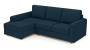 Apollo Sofa Set (Indigo Blue, Fabric Sofa Material, Compact Sofa Size, Soft Cushion Type, Sectional Sofa Type, Sectional Master Sofa Component, Regular Back Type, Regular Back Height) by Urban Ladder - - 175190