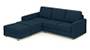 Apollo Sofa Set (Indigo Blue, Fabric Sofa Material, Compact Sofa Size, Soft Cushion Type, Sectional Sofa Type, Sectional Master Sofa Component, Regular Back Type, Regular Back Height) by Urban Ladder - - 175192