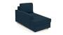 Apollo Sofa Set (Indigo Blue, Fabric Sofa Material, Compact Sofa Size, Soft Cushion Type, Sectional Sofa Type, Left Aligned Chaise Sofa Component, Regular Back Type, Regular Back Height) by Urban Ladder - - 175197
