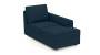 Apollo Sofa Set (Indigo Blue, Fabric Sofa Material, Compact Sofa Size, Soft Cushion Type, Sectional Sofa Type, Right Aligned Chaise Sofa Component, Regular Back Type, Regular Back Height) by Urban Ladder - - 175198