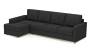 Apollo Sofa Set (Fabric Sofa Material, Compact Sofa Size, Soft Cushion Type, Sectional Sofa Type, Sectional Master Sofa Component, Graphite Grey, Regular Back Type, Regular Back Height) by Urban Ladder - - 175224