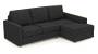 Apollo Sofa Set (Fabric Sofa Material, Compact Sofa Size, Soft Cushion Type, Sectional Sofa Type, Sectional Master Sofa Component, Graphite Grey, Regular Back Type, Regular Back Height) by Urban Ladder - - 175227