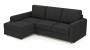 Apollo Sofa Set (Fabric Sofa Material, Compact Sofa Size, Soft Cushion Type, Sectional Sofa Type, Sectional Master Sofa Component, Graphite Grey, Regular Back Type, Regular Back Height) by Urban Ladder - - 175228