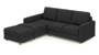 Apollo Sofa Set (Fabric Sofa Material, Compact Sofa Size, Soft Cushion Type, Sectional Sofa Type, Sectional Master Sofa Component, Graphite Grey, Regular Back Type, Regular Back Height) by Urban Ladder - - 175230
