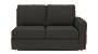 Apollo Sofa Set (Fabric Sofa Material, Compact Sofa Size, Soft Cushion Type, Sectional Sofa Type, Left Aligned 2 Seater Sofa Component, Graphite Grey, Regular Back Type, Regular Back Height) by Urban Ladder - - 175233