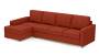 Apollo Sofa Set (Lava, Fabric Sofa Material, Compact Sofa Size, Soft Cushion Type, Sectional Sofa Type, Sectional Master Sofa Component, Regular Back Type, Regular Back Height) by Urban Ladder - - 175262
