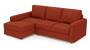 Apollo Sofa Set (Lava, Fabric Sofa Material, Compact Sofa Size, Soft Cushion Type, Sectional Sofa Type, Sectional Master Sofa Component, Regular Back Type, Regular Back Height) by Urban Ladder - - 175266