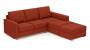 Apollo Sofa Set (Lava, Fabric Sofa Material, Compact Sofa Size, Soft Cushion Type, Sectional Sofa Type, Sectional Master Sofa Component, Regular Back Type, Regular Back Height) by Urban Ladder - - 175267