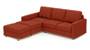 Apollo Sofa Set (Lava, Fabric Sofa Material, Compact Sofa Size, Soft Cushion Type, Sectional Sofa Type, Sectional Master Sofa Component, Regular Back Type, Regular Back Height) by Urban Ladder - - 175268