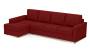Apollo Sofa Set (Fabric Sofa Material, Compact Sofa Size, Soft Cushion Type, Sectional Sofa Type, Sectional Master Sofa Component, Salsa Red, Regular Back Type, Regular Back Height) by Urban Ladder - - 175300