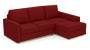 Apollo Sofa Set (Fabric Sofa Material, Compact Sofa Size, Soft Cushion Type, Sectional Sofa Type, Sectional Master Sofa Component, Salsa Red, Regular Back Type, Regular Back Height) by Urban Ladder - - 175303