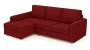 Apollo Sofa Set (Fabric Sofa Material, Compact Sofa Size, Soft Cushion Type, Sectional Sofa Type, Sectional Master Sofa Component, Salsa Red, Regular Back Type, Regular Back Height) by Urban Ladder - - 175304