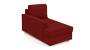 Apollo Sofa Set (Fabric Sofa Material, Compact Sofa Size, Soft Cushion Type, Sectional Sofa Type, Left Aligned Chaise Sofa Component, Salsa Red, Regular Back Type, Regular Back Height) by Urban Ladder - - 175311
