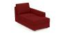 Apollo Sofa Set (Fabric Sofa Material, Compact Sofa Size, Soft Cushion Type, Sectional Sofa Type, Right Aligned Chaise Sofa Component, Salsa Red, Regular Back Type, Regular Back Height) by Urban Ladder - - 175312