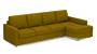 Apollo Sofa Set (Olive Green, Fabric Sofa Material, Compact Sofa Size, Soft Cushion Type, Sectional Sofa Type, Sectional Master Sofa Component, Regular Back Type, Regular Back Height) by Urban Ladder - - 175337