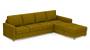 Apollo Sofa Set (Olive Green, Fabric Sofa Material, Compact Sofa Size, Soft Cushion Type, Sectional Sofa Type, Sectional Master Sofa Component, Regular Back Type, Regular Back Height) by Urban Ladder - - 175339