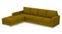 Apollo Sofa Set (Olive Green, Fabric Sofa Material, Compact Sofa Size, Soft Cushion Type, Sectional Sofa Type, Sectional Master Sofa Component, Regular Back Type, Regular Back Height) by Urban Ladder - - 175340