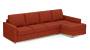 Apollo Sofa Set (Lava, Fabric Sofa Material, Regular Sofa Size, Soft Cushion Type, Sectional Sofa Type, Sectional Master Sofa Component, Regular Back Type, Regular Back Height) by Urban Ladder - - 175597
