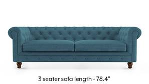 Winchester Fabric Sofa (Colonial Blue)