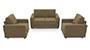 Apollo Sofa Set (Fabric Sofa Material, Compact Sofa Size, Soft Cushion Type, Regular Sofa Type, Master Sofa Component, Fawn Velvet, Regular Back Type, Regular Back Height) by Urban Ladder - - 177444