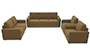Apollo Sofa Set (Fabric Sofa Material, Compact Sofa Size, Soft Cushion Type, Regular Sofa Type, Master Sofa Component, Fawn Velvet, Regular Back Type, Regular Back Height) by Urban Ladder - - 177452