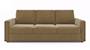 Apollo Sofa Set (Fabric Sofa Material, Compact Sofa Size, Soft Cushion Type, Regular Sofa Type, Individual 3 Seater Sofa Component, Fawn Velvet, Regular Back Type, Regular Back Height) by Urban Ladder - - 177458