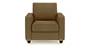 Apollo Sofa Set (Fabric Sofa Material, Compact Sofa Size, Soft Cushion Type, Regular Sofa Type, Individual 1 Seater Sofa Component, Fawn Velvet, Regular Back Type, Regular Back Height) by Urban Ladder - - 177464