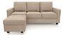 Apollo Sofa Set (Fabric Sofa Material, Compact Sofa Size, Soft Cushion Type, Regular Sofa Type, Master Sofa Component, Sandshell Beige, Regular Back Type, Regular Back Height) by Urban Ladder - - 177551