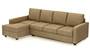 Apollo Sofa Set (Fabric Sofa Material, Compact Sofa Size, Soft Cushion Type, Sectional Sofa Type, Sectional Master Sofa Component, Fawn Velvet, Regular Back Type, Regular Back Height) by Urban Ladder - Design 1 - 178154