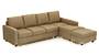 Apollo Sofa Set (Fabric Sofa Material, Compact Sofa Size, Soft Cushion Type, Sectional Sofa Type, Sectional Master Sofa Component, Fawn Velvet, Regular Back Type, Regular Back Height) by Urban Ladder - Design 1 - 178155