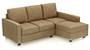 Apollo Sofa Set (Fabric Sofa Material, Compact Sofa Size, Soft Cushion Type, Sectional Sofa Type, Sectional Master Sofa Component, Fawn Velvet, Regular Back Type, Regular Back Height) by Urban Ladder - Design 1 - 178157