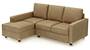 Apollo Sofa Set (Fabric Sofa Material, Compact Sofa Size, Soft Cushion Type, Sectional Sofa Type, Sectional Master Sofa Component, Fawn Velvet, Regular Back Type, Regular Back Height) by Urban Ladder - Design 1 - 178158