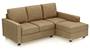 Apollo Sofa Set (Fabric Sofa Material, Regular Sofa Size, Soft Cushion Type, Sectional Sofa Type, Sectional Master Sofa Component, Fawn Velvet, Regular Back Type, Regular Back Height) by Urban Ladder - Design 1 - 178235