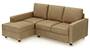 Apollo Sofa Set (Fabric Sofa Material, Regular Sofa Size, Soft Cushion Type, Sectional Sofa Type, Sectional Master Sofa Component, Fawn Velvet, Regular Back Type, Regular Back Height) by Urban Ladder - Design 1 - 178236