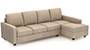 Apollo Sofa Set (Fabric Sofa Material, Compact Sofa Size, Soft Cushion Type, Sectional Sofa Type, Sectional Master Sofa Component, Sandshell Beige, Regular Back Type, Regular Back Height) by Urban Ladder - - 178921